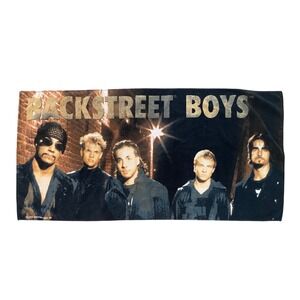 Backstreet Boys 2000 Towel Black Blue BSB Boy Band Y2K Pop Music Beach Bath